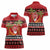 French Polynesia Christmas Women Polo Shirt Tiare Chilling Santa Oaoa I teie Noera - Polynesian Pride