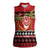 French Polynesia Christmas Women Sleeveless Polo Shirt Tiare Chilling Santa Oaoa I teie Noera - Polynesian Pride