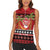 French Polynesia Christmas Women Sleeveless Polo Shirt Tiare Chilling Santa Oaoa I teie Noera - Polynesian Pride