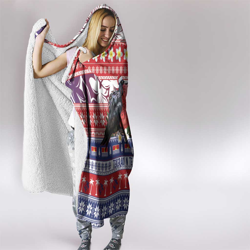 Kiribati Christmas Hooded Blanket Frigatebird Santa Tekeraoi n te Kiritimati LT14 - Polynesian Pride
