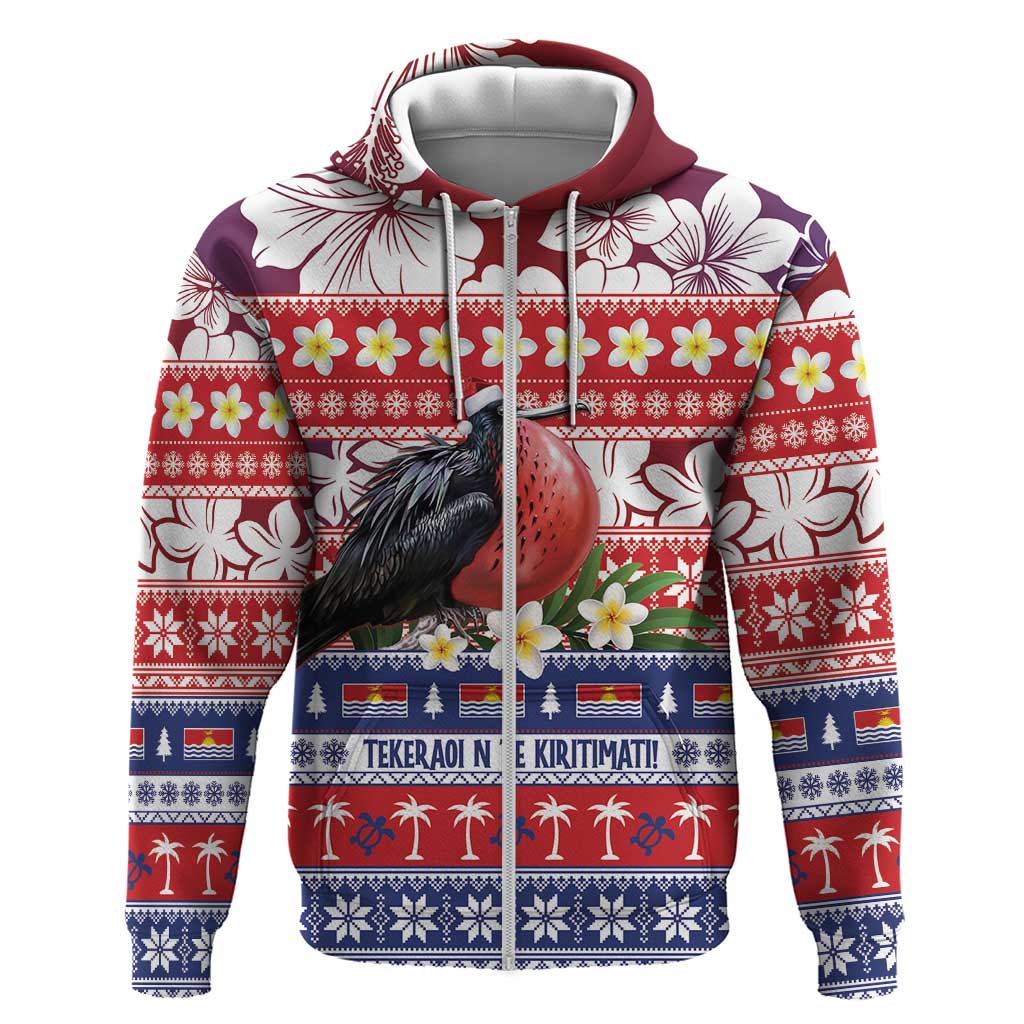 Kiribati Christmas Hoodie Frigatebird Santa Tekeraoi n te Kiritimati - Polynesian Pride