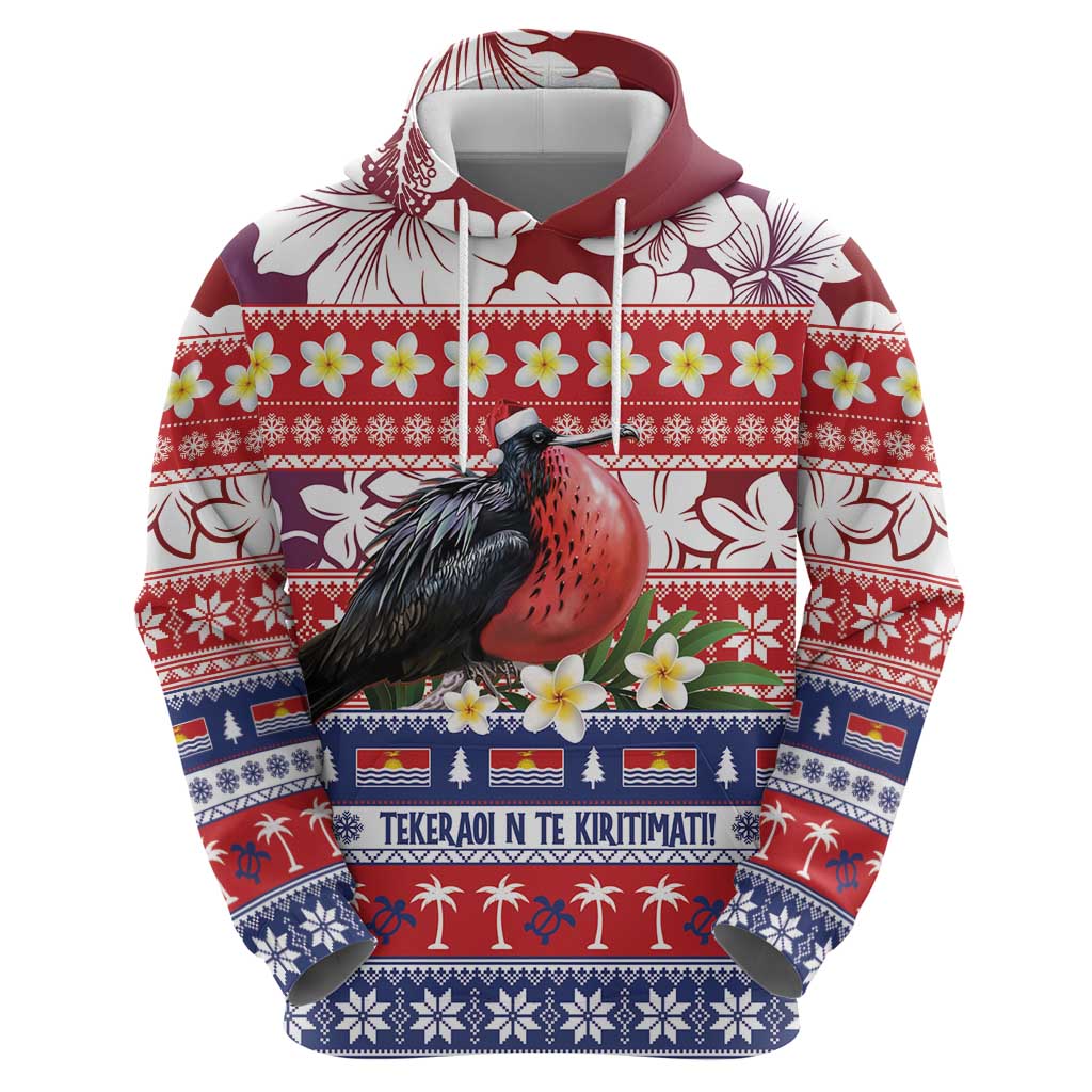 Kiribati Christmas Hoodie Frigatebird Santa Tekeraoi n te Kiritimati - Polynesian Pride