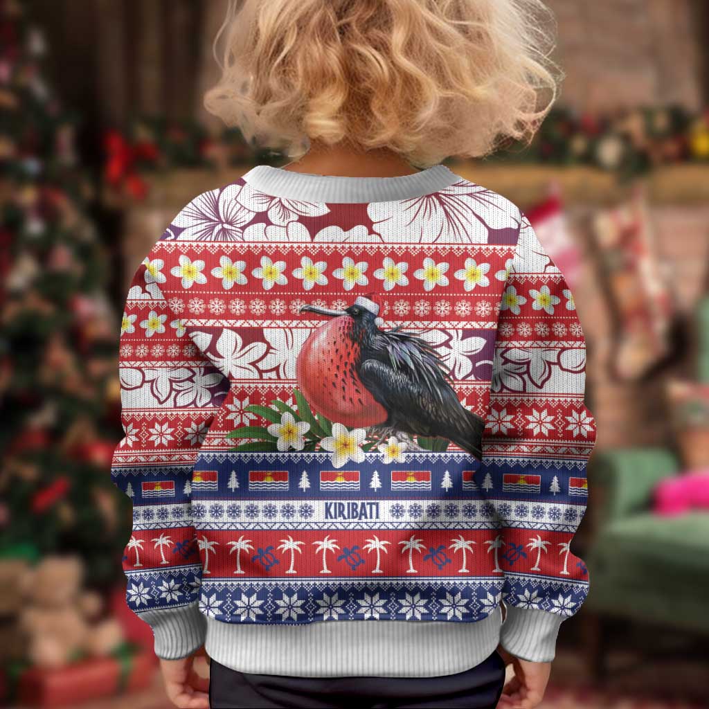 Kiribati Christmas Kid Ugly Christmas Sweater Frigatebird Santa Tekeraoi n te Kiritimati LT14 - Polynesian Pride