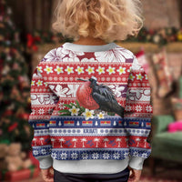 Kiribati Christmas Kid Ugly Christmas Sweater Frigatebird Santa Tekeraoi n te Kiritimati LT14 - Polynesian Pride