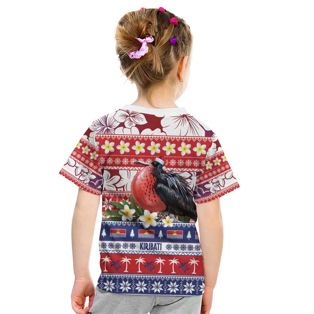 Kiribati Christmas Kid T Shirt Frigatebird Santa Tekeraoi n te Kiritimati LT14 - Polynesian Pride