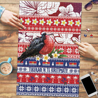 Kiribati Christmas Puzzle Frigatebird Santa Tekeraoi n te Kiritimati LT14 Red - Polynesian Pride