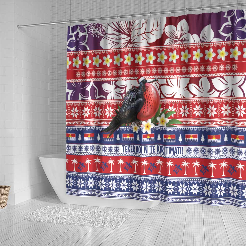 Kiribati Christmas Shower Curtain Frigatebird Santa Tekeraoi n te Kiritimati LT14 - Polynesian Pride