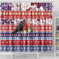 Kiribati Christmas Shower Curtain Frigatebird Santa Tekeraoi n te Kiritimati LT14 - Polynesian Pride