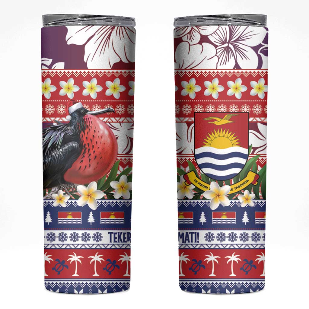 Kiribati Christmas Skinny Tumbler Frigatebird Santa Tekeraoi n te Kiritimati - Polynesian Pride