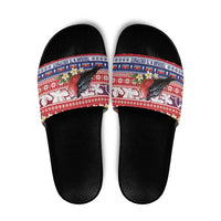 Kiribati Christmas Slide Sandals Frigatebird Santa Tekeraoi n te Kiritimati - Polynesian Pride