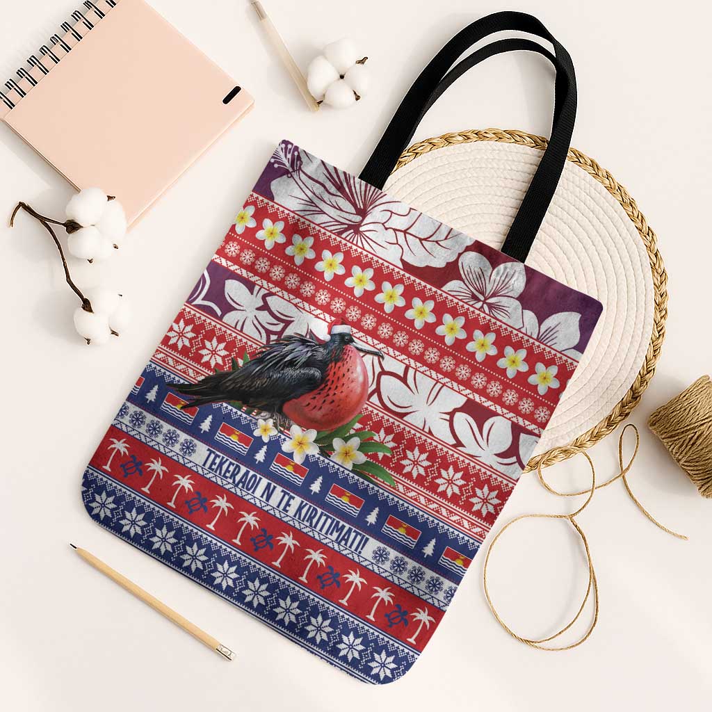 Kiribati Christmas Tote Bag Frigatebird Santa Tekeraoi n te Kiritimati - Polynesian Pride