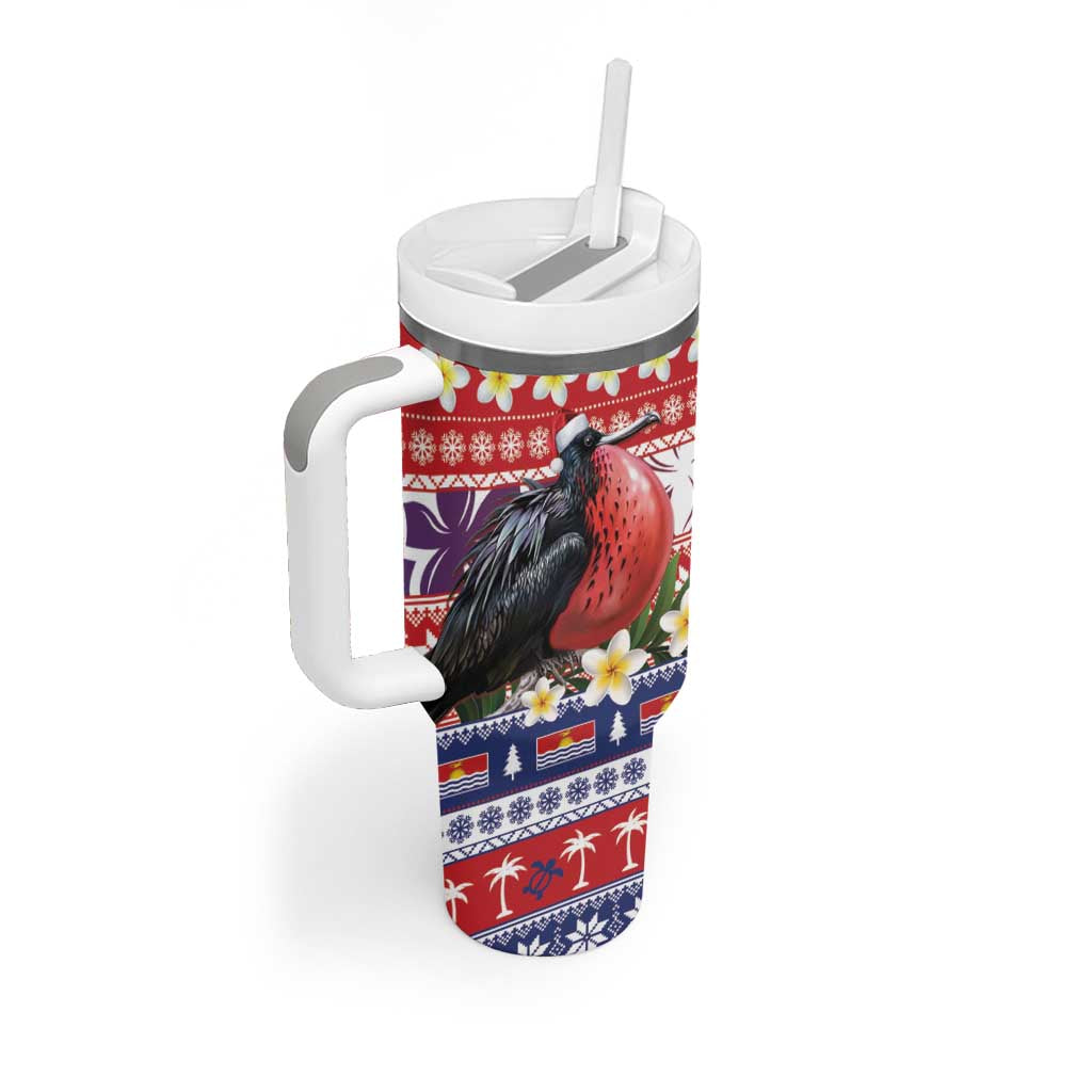 Kiribati Christmas Tumbler With Handle Frigatebird Santa Tekeraoi n te Kiritimati LT14 - Polynesian Pride