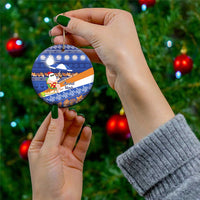 Marshall Islands Christmas Ceramic Ornament Beachy Santa Monono ilo raaneoan Nejin LT14 - Polynesian Pride