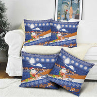 Marshall Islands Christmas Pillow Cover Beachy Santa Monono ilo raaneoan Nejin - Polynesian Pride