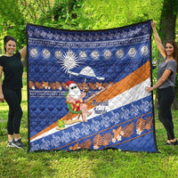 Marshall Islands Christmas Quilt Beachy Santa Monono ilo raaneoan Nejin LT14 - Polynesian Pride