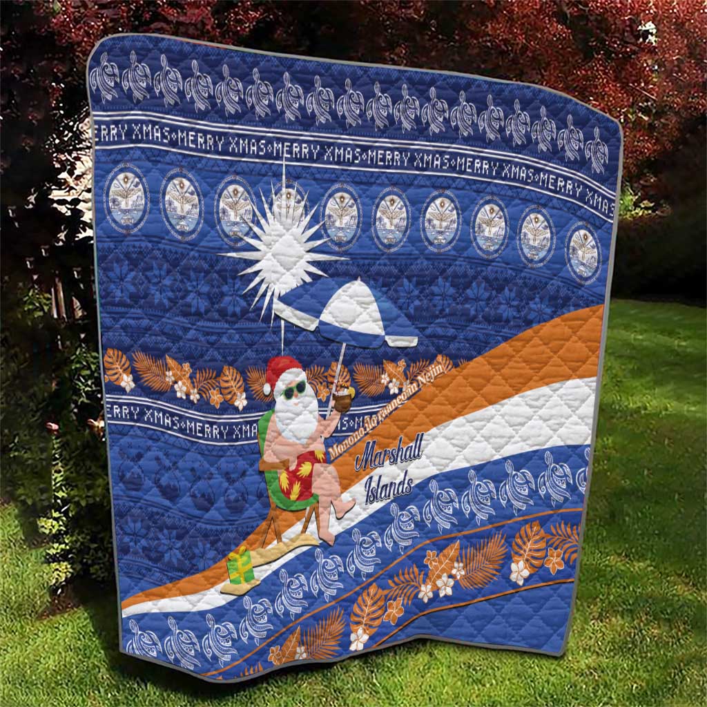 Marshall Islands Christmas Quilt Beachy Santa Monono ilo raaneoan Nejin LT14 - Polynesian Pride