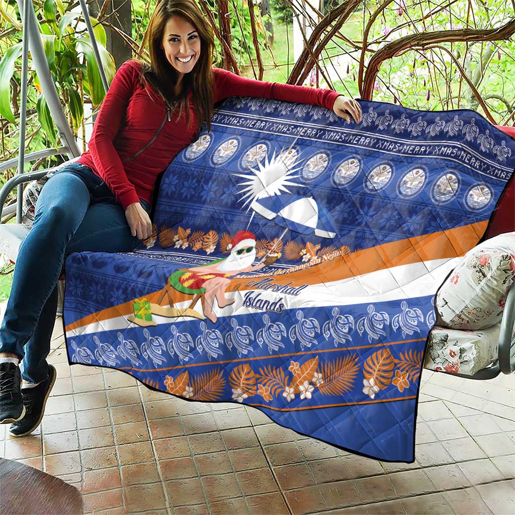 Marshall Islands Christmas Quilt Beachy Santa Monono ilo raaneoan Nejin LT14 - Polynesian Pride