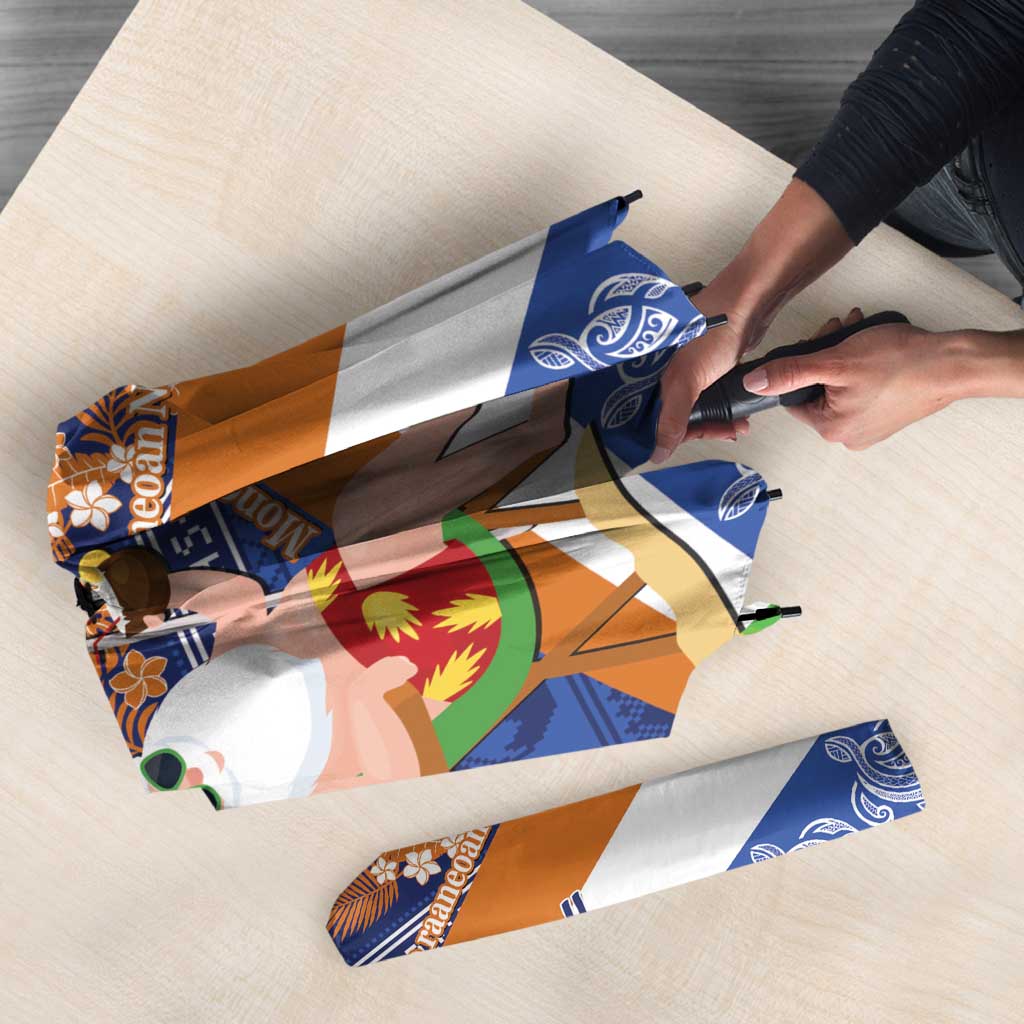 Marshall Islands Christmas Umbrella Beachy Santa Monono ilo raaneoan Nejin - Polynesian Pride