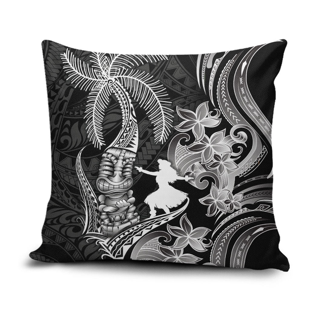 Hawaii Tribal Tiki Drum Hula Girl Pillow Cover