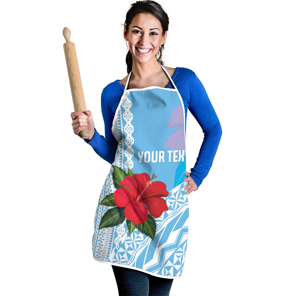 Suva Fiji 2026 Rugby Custom Apron Hibiscus Fijian Tapa Pattern LT14 - Polynesian Pride
