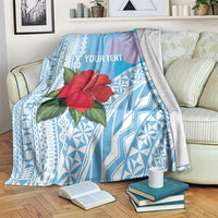 Suva Fiji 2026 Rugby Custom Blanket Hibiscus Fijian Tapa Pattern