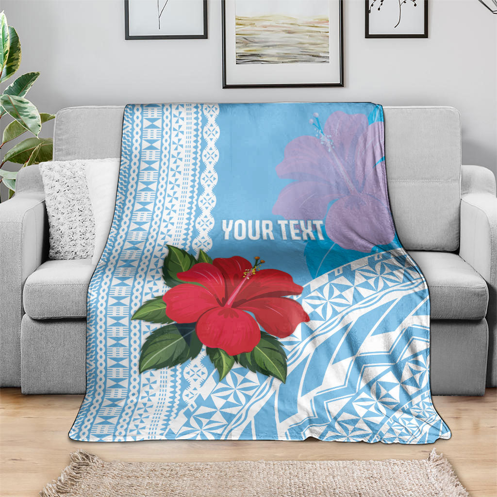 Suva Fiji 2026 Rugby Custom Blanket Hibiscus Fijian Tapa Pattern