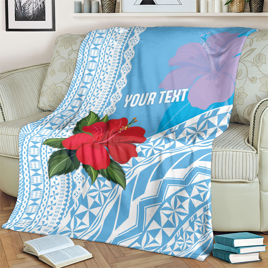 Suva Fiji 2026 Rugby Custom Blanket Hibiscus Fijian Tapa Pattern
