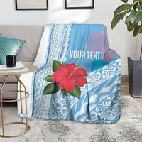Suva Fiji 2026 Rugby Custom Blanket Hibiscus Fijian Tapa Pattern