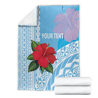 Suva Fiji 2026 Rugby Custom Blanket Hibiscus Fijian Tapa Pattern