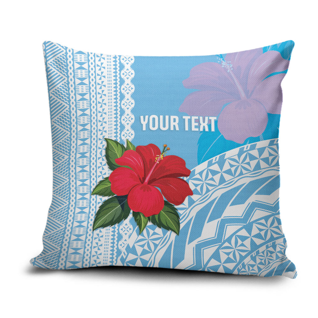 Suva Fiji 2026 Rugby Custom Pillow Cover Hibiscus Fijian Tapa Pattern