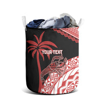 Rewa Fiji 2026 Rugby Custom Laundry Basket Ura Prawn Fijian Tapa Pattern