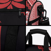 Rewa Fiji 2026 Rugby Custom Duffle Bag Ura Prawn Fijian Tapa Pattern