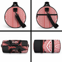 Rewa Fiji 2026 Rugby Custom Duffle Bag Ura Prawn Fijian Tapa Pattern