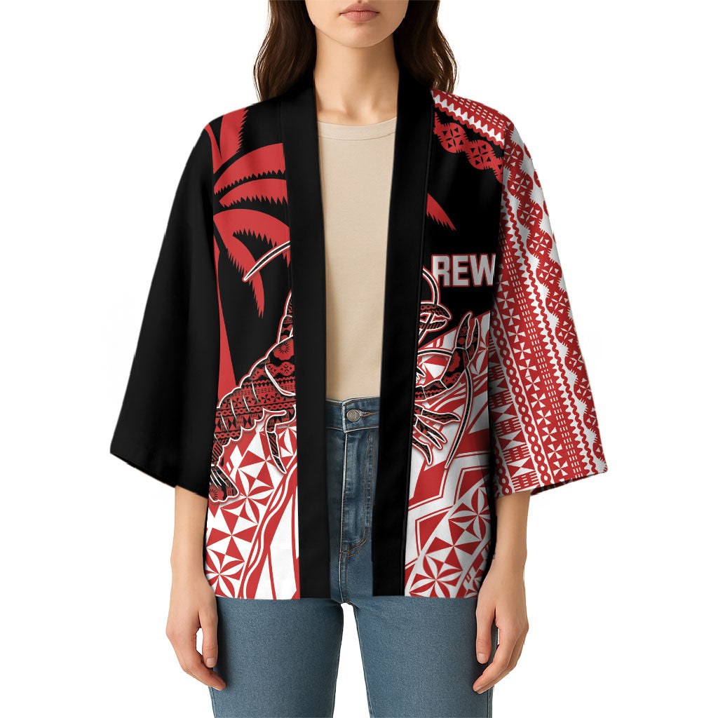 Rewa Fiji 2026 Rugby Custom Kimono Ura Prawn Fijian Tapa Pattern