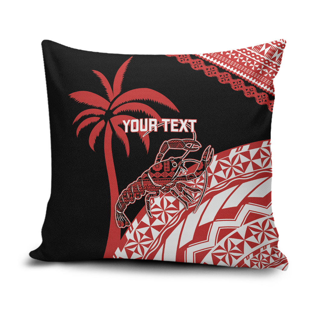 Rewa Fiji 2026 Rugby Custom Pillow Cover Ura Prawn Fijian Tapa Pattern