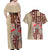 Samoa Tapau Couples Matching Off Shoulder Maxi Dress and Hawaiian Shirt Samoan Siapo Pattern LT14 - Polynesian Pride