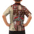 Samoa Tapau Family Matching Off Shoulder Maxi Dress and Hawaiian Shirt Samoan Siapo Pattern LT14 - Polynesian Pride