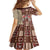 Samoa Tapau Family Matching Off Shoulder Maxi Dress and Hawaiian Shirt Samoan Siapo Pattern LT14 - Polynesian Pride