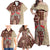 Samoa Tapau Family Matching Off Shoulder Maxi Dress and Hawaiian Shirt Samoan Siapo Pattern LT14 - Polynesian Pride