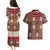 Samoa Siapo Couples Matching Puletasi Dress and Hawaiian Shirt Tapa Pattern Mix Ula Fala Hibiscus LT14 - Polynesian Pride