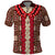 Samoa Siapo Polo Shirt Tapa Pattern Mix Ula Fala Hibiscus LT14 Brown - Polynesian Pride