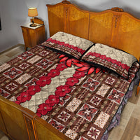 Samoa Siapo Quilt Bed Set Tapa Pattern Mix Ula Fala Hibiscus LT14 - Polynesian Pride