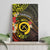 Vanuatu Christmas Canvas Wall Art Vanuatuan Pig Tusk - Meri Krismas!