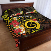 Vanuatu Christmas Quilt Bed Set Vanuatuan Pig Tusk - Meri Krismas!