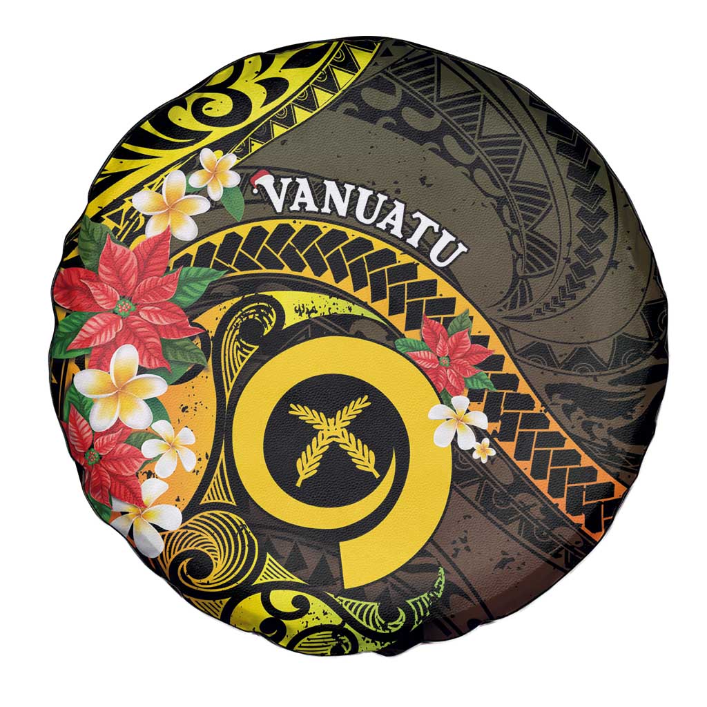 Vanuatu Christmas Spare Tire Cover Vanuatuan Pig Tusk - Meri Krismas!