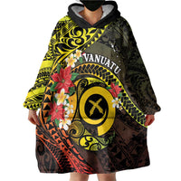 Vanuatu Christmas Wearable Blanket Hoodie Vanuatuan Pig Tusk - Meri Krismas! LT14 - Polynesian Pride