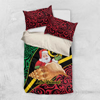 Vanuatu Christmas Bedding Set Vanuatuan Conch Shell - Meri Krismas!