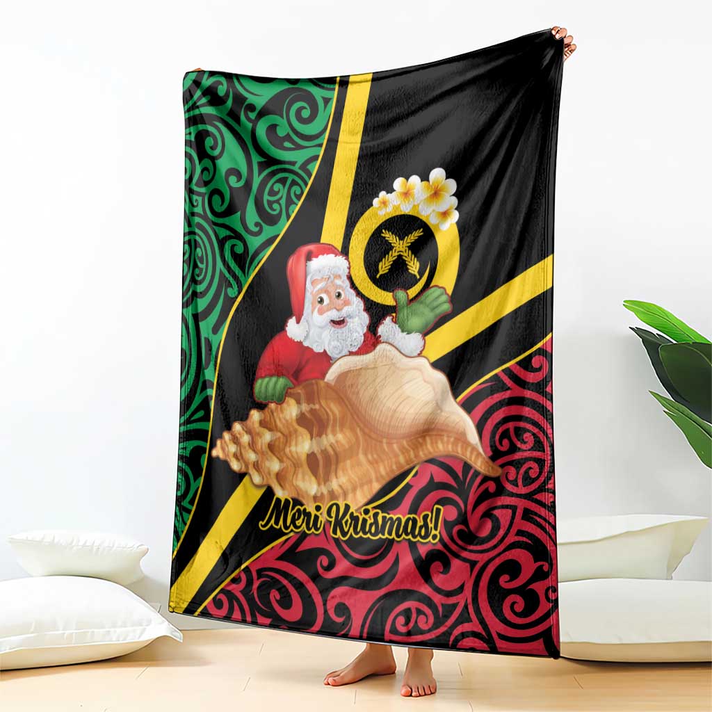 Vanuatu Christmas Blanket Vanuatuan Conch Shell - Meri Krismas! LT14 - Polynesian Pride
