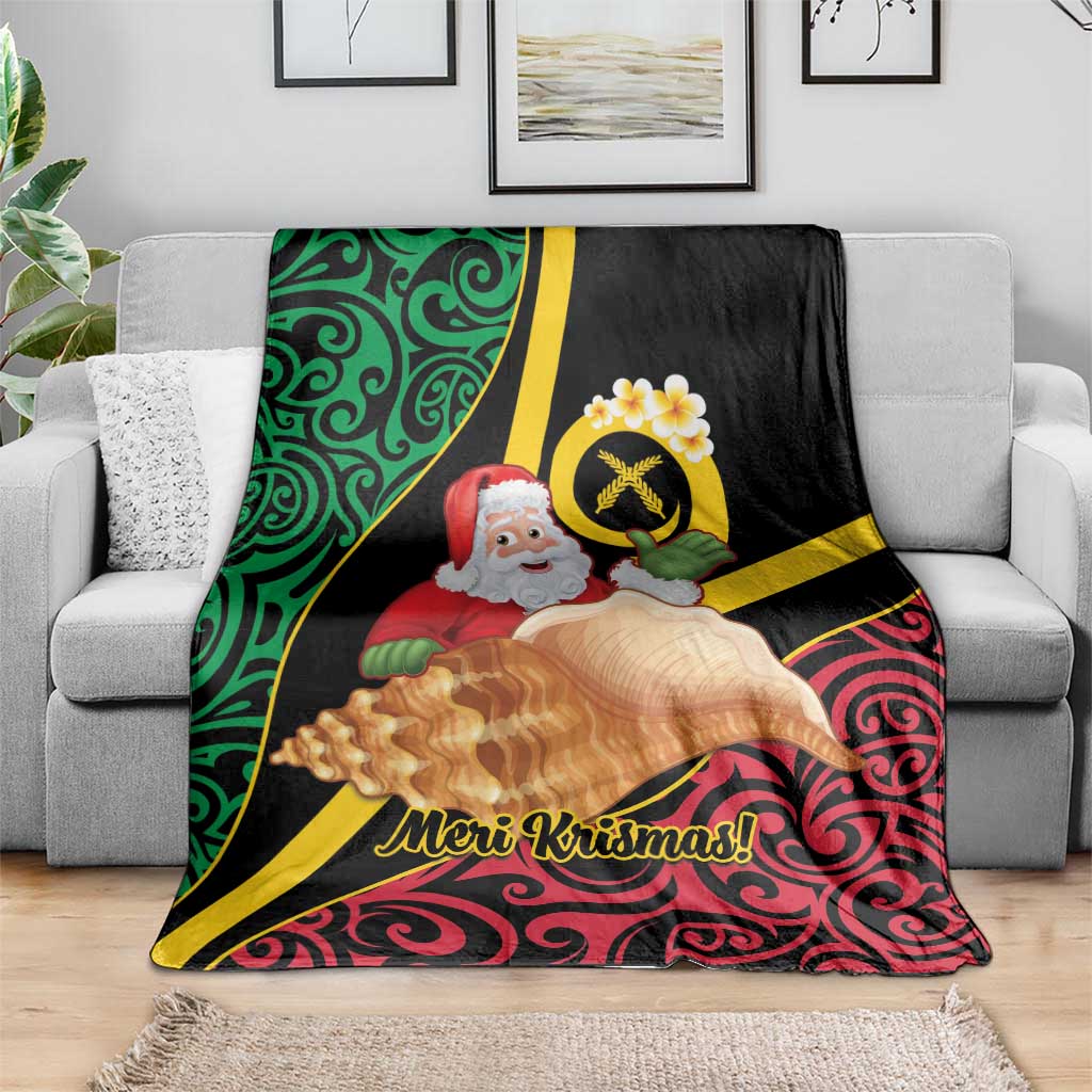 Vanuatu Christmas Blanket Vanuatuan Conch Shell - Meri Krismas! LT14 - Polynesian Pride