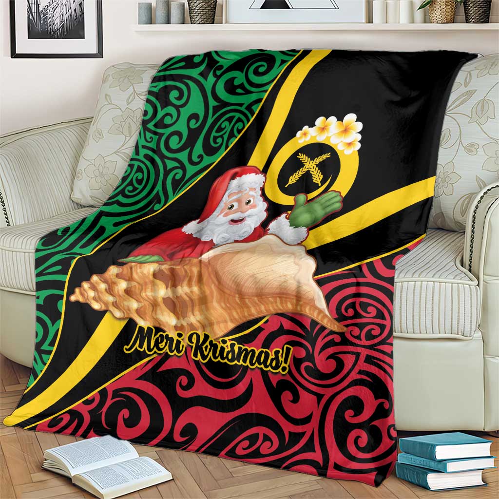 Vanuatu Christmas Blanket Vanuatuan Conch Shell - Meri Krismas! LT14 - Polynesian Pride